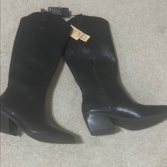 Madden NYC black cowboy boots. Never worn, new with tags. - Picture 2 of 3